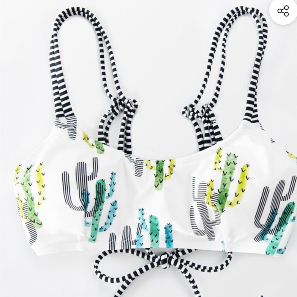 Cactus bikini top